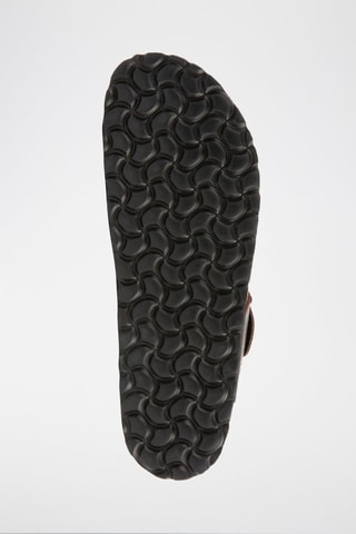 Sandali in pelle - Marrone scuro