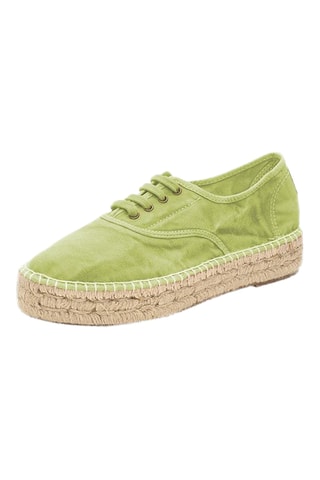 Sneakers in cotone bio Rosso - Verde