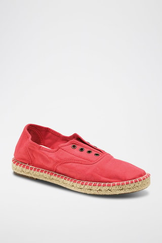 Sneakers in cotone bio - Rosso