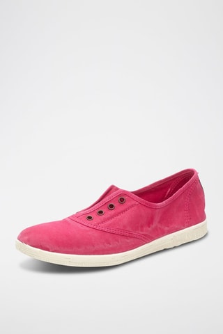 Sneakers in cotone bio - Fucsia