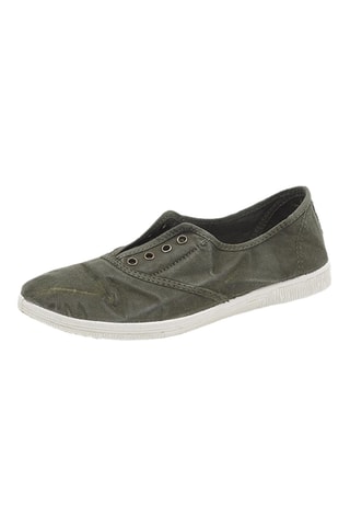 Sneakers in cotone bio - Kaki