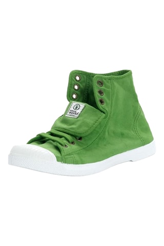 Sneakers alte in cotone bio - Verde