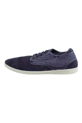 Sneakers in cotone bio - Blu
