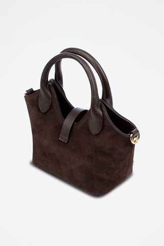 Sac à main en nubuck - Marron