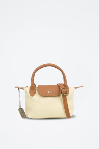 Sac à main en cuir - Jaune clair