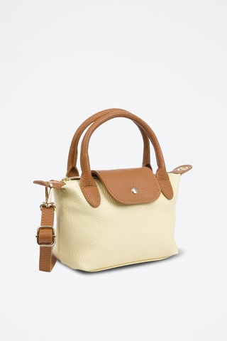 Sac à main en cuir - Jaune clair
