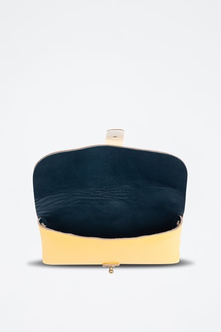 Pochette en cuir - Jaune clair