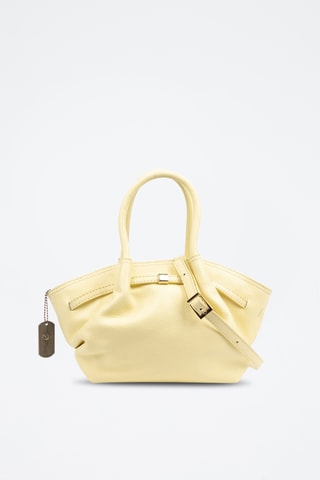 Sac à main en cuir - Jaune clair