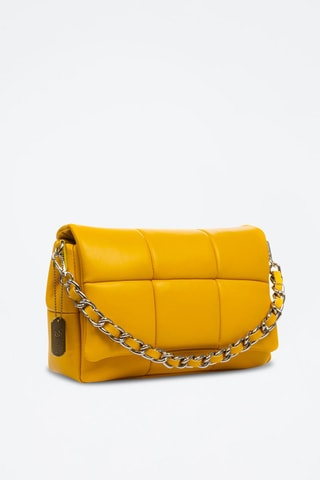 Sac bandoulière en cuir Andrano - Jaune