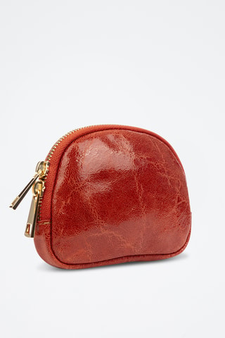Porte-monnaie en cuir Baratili - Orange