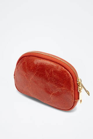 Porte-monnaie en cuir Baratili - Orange