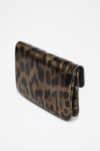 Porte-monnaie en nubuck Alpignano - Marron et noir