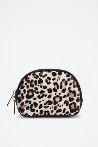 Porte-monnaie en cuir Baratili - Marron et noir
