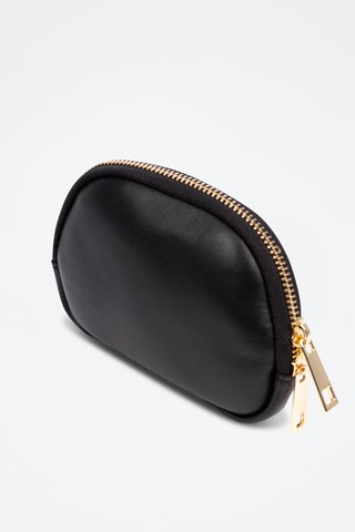 Porte-monnaie en cuir Baratili - Marron et noir