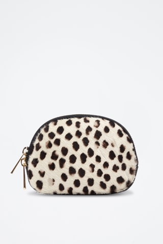 Porte-monnaie en cuir Baratili - Marron et noir