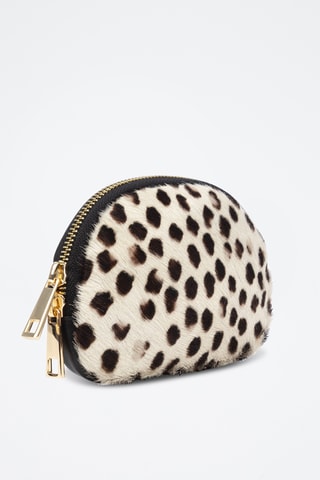 Porte-monnaie en cuir Baratili - Marron et noir