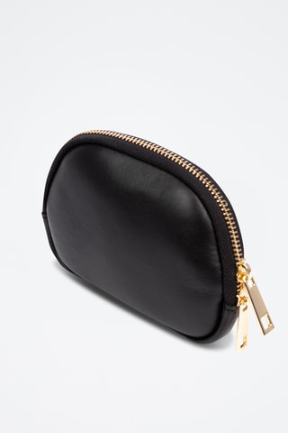 Porte-monnaie en cuir Baratili - Marron et noir