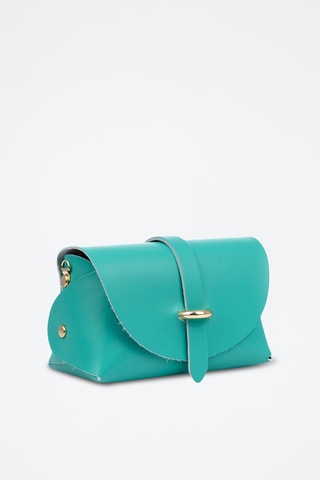 Sac bandoulière en cuir Aurora - Bleu