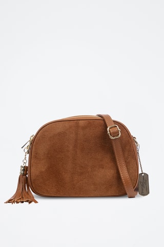 Sac bandoulière en cuir Aliminusa - Marron