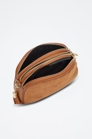 Sac bandoulière en cuir Aliminusa - Marron