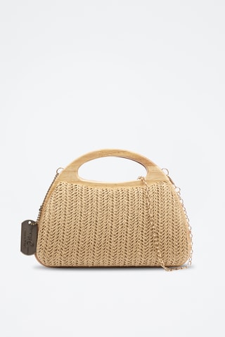 Sac à main en bois Bella - Kaki