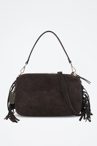 Sac porté épaule en nubuck Benedetti - Marron