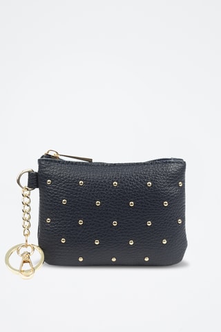 Porte-monnaie en cuir Bellosguardo - Bleu marine
