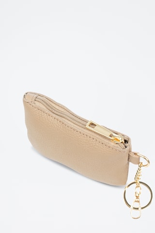 Porte-monnaie en cuir Bellosguardo - Taupe