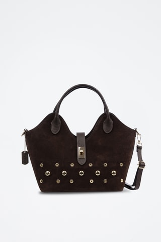 Sac à main en nubuck Barzana - Marron
