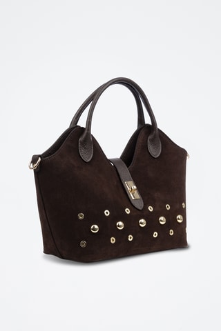 Sac à main en nubuck Barzana - Marron