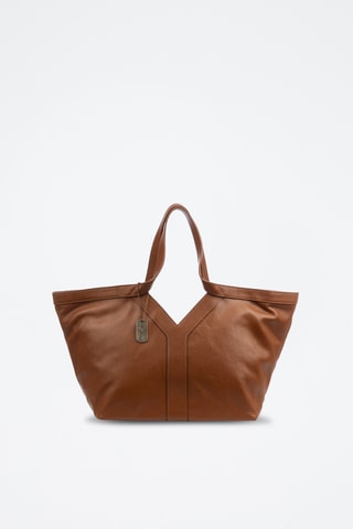 Cabas en cuir Berlingo - Marron