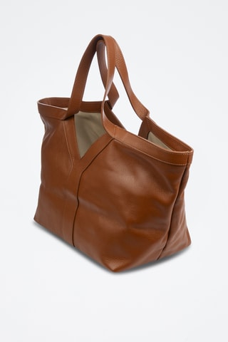 Cabas en cuir Berlingo - Marron