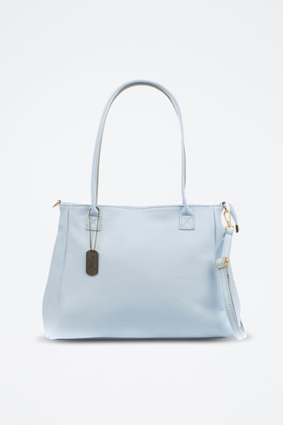Sac porté épaule en cuir Bellini - Bleu clair