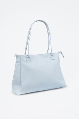 Sac porté épaule en cuir Bellini - Bleu clair