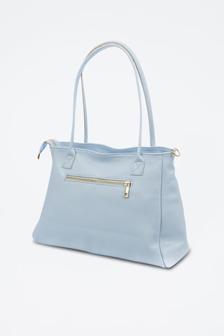 Sac porté épaule en cuir Bellini - Bleu clair