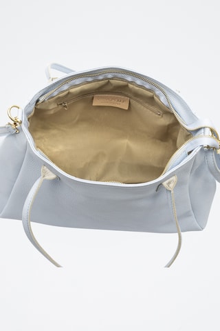 Sac porté épaule en cuir Bellini - Bleu clair