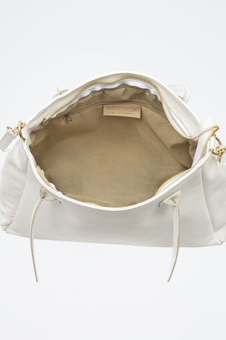 Sac porté épaule en cuir Bellini - Blanc