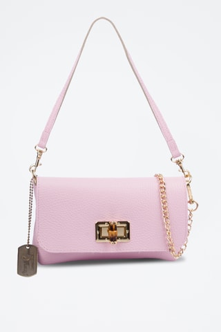Sac porté épaule en cuir Belfiore - Rose