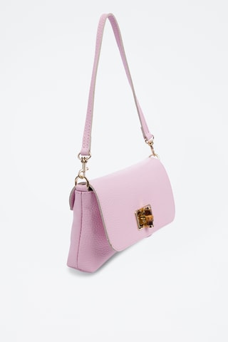 Sac porté épaule en cuir Belfiore - Rose