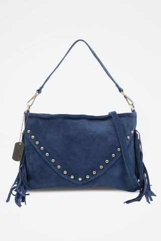 Sac porté épaule en cuir Bellegra - Bleu