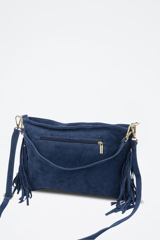Sac porté épaule en cuir Bellegra - Bleu