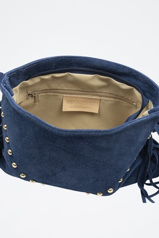 Sac porté épaule en cuir Bellegra - Bleu