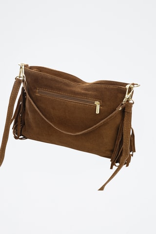 Sac porté épaule en nubuck Bellegra - Marron