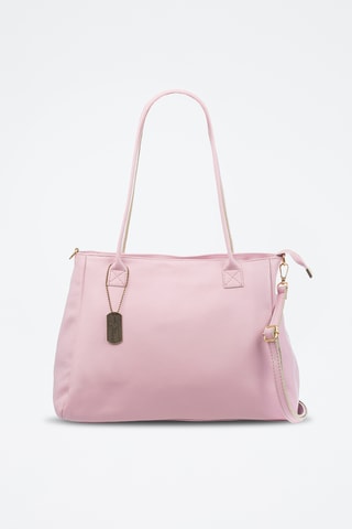 Sac porté épaule en cuir Bellini - Rose
