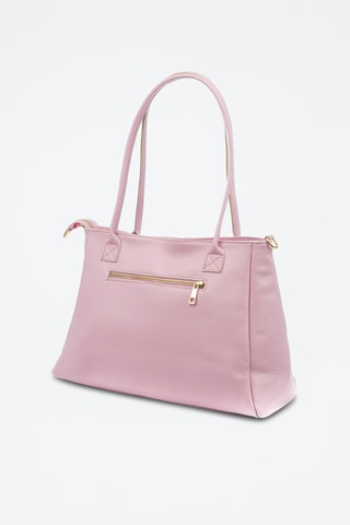 Sac porté épaule en cuir Bellini - Rose