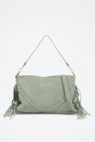 Sac porté épaule en nubuck Bellegra - Vert