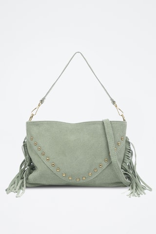 Sac porté épaule en nubuck Bellegra - Vert