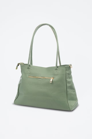 Sac porté épaule en cuir Bellini - Vert clair