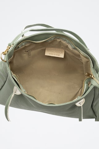 Sac porté épaule en cuir Bellini - Vert clair