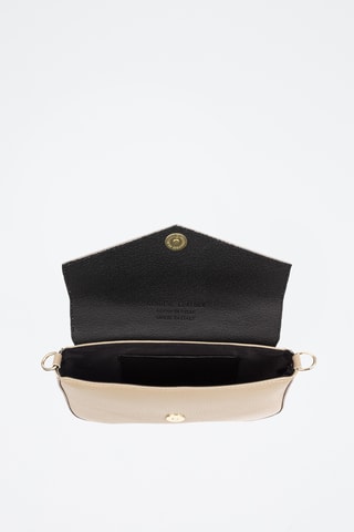 Sac porté épaule en cuir Bellizzi - Taupe